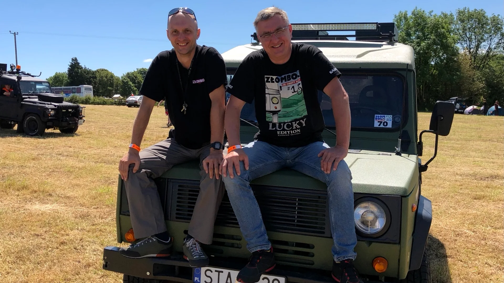 Irlandia 2019 — załoga Honker Expedition Team przy Honkerze